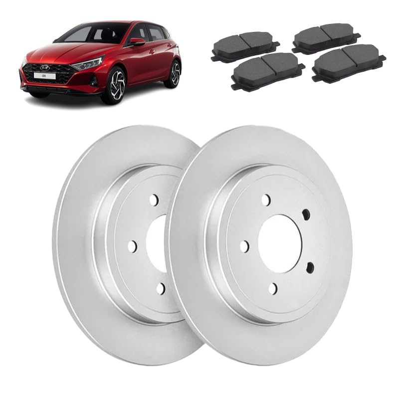 Kit dischi 262mm e pastiglie freno posteriori compatibile con Hyundai I20 III 2020+