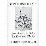 Musik-Noten Ausgabe / Score / Sheetmusic : DIVERTIMENTO IN G-DUR arrangiert für Querflöte - Klavier