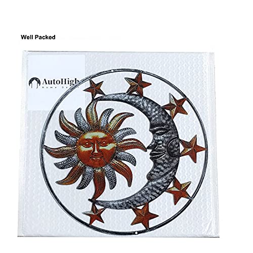 Autohigh Metal Wall Art For Indoor Outdoor Decor Sun Patio Decorations Porch Hanging Sign Wall Plaque Sculpture #TOP6
