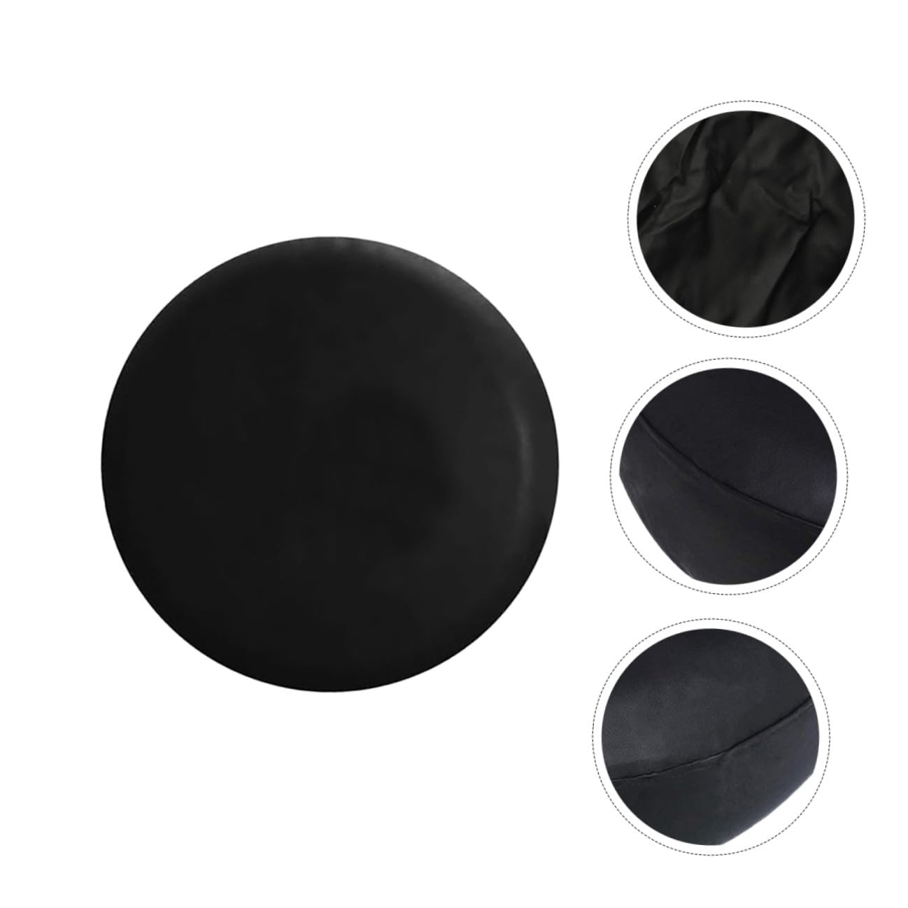 Artibetter 2 Pezzi Copriruota di Scorta Copertura Ruota di Scorta in Pvc Nero per Camper e Rimorchio Protegge Dai Detriti Costruzione Heavy Duty
