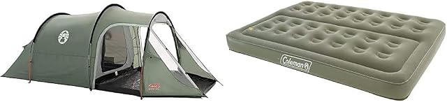 Coleman Tent Coastline 3 Plus, Compact 3 Man Tent, also Ideal for Camping in the Garden, 3 Person Tunnel Tent, Light Trekking and Camping Tent with Awning, Waterproof