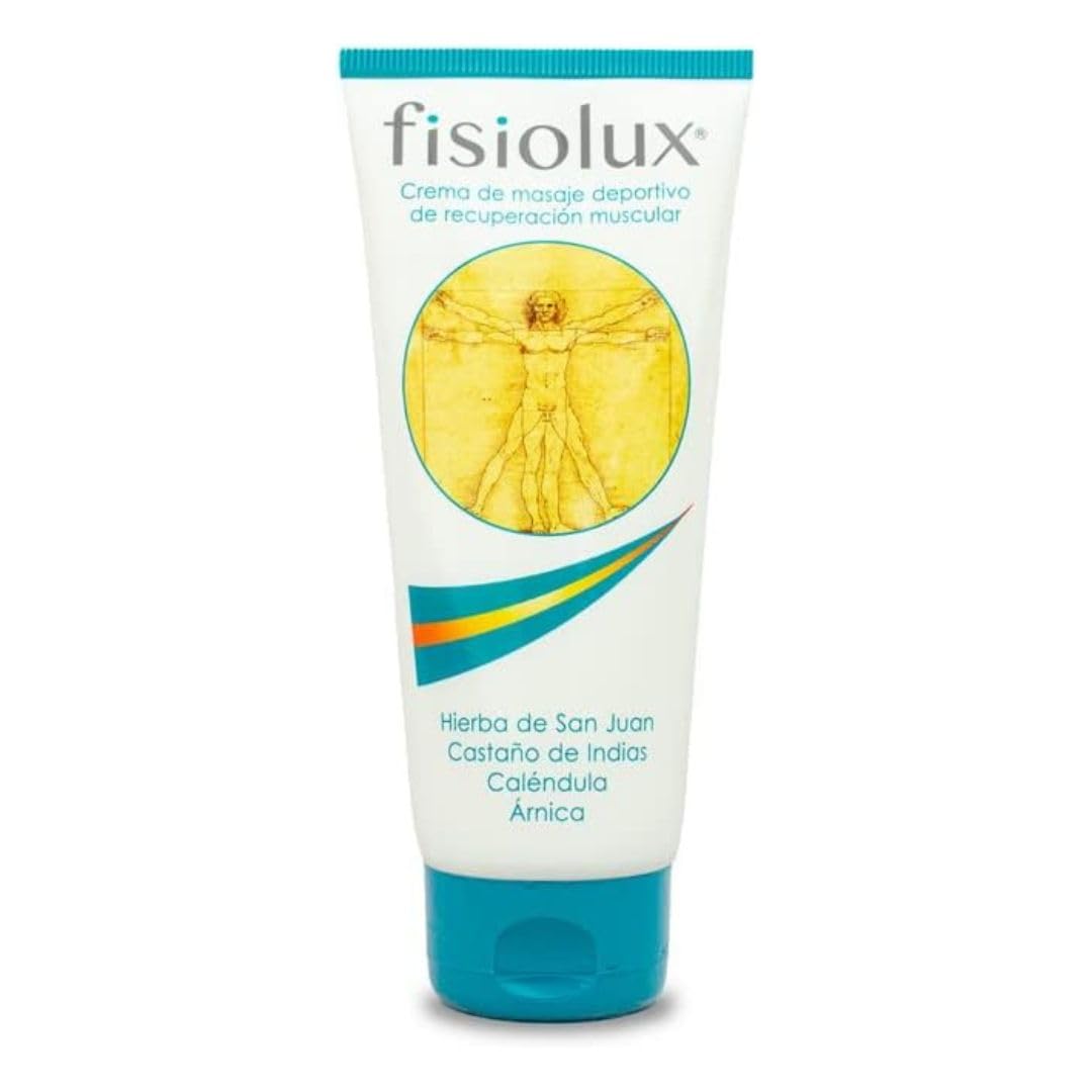 Crema Fisiolux Para Masaje Deportivo Y Recuperación Muscular 200 Ml Alivio en Golpes Inflamación Artrosis Artritis Tendinitis + Roll On Rescue Gel Aloe Vera de Regalo