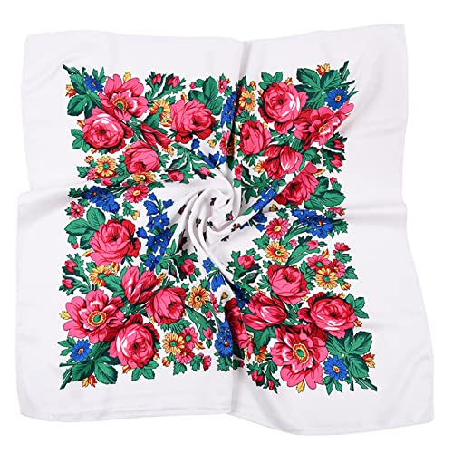 Frdun Bandana, respirant, léger, foulard imprimé, foulards carrés russes pour diverses décorations