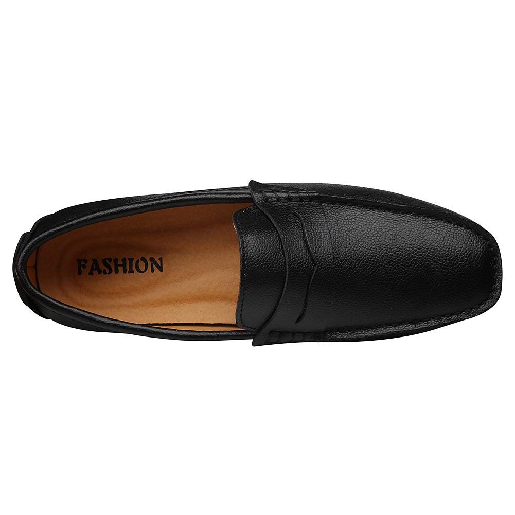 Uomo Ecopelle Elegante Fibbia Mocassino Pantofole Penny Loafers