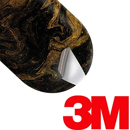 Skinit Decal Audio Skin Compatible with Samsung Galaxy Buds+ - Officially Licensed Originally Designed Gold and Black Marble Design