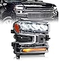 Archaic LED DRL Headlight Assembly Replacement Compatible with Chevy Silverado 1500 Pickup Truck LT/LT Trail Boss/LTZ 1500 2019 2020 2021, LED DRL Head Lamp Plug & Play 84621851(Passenger Side)