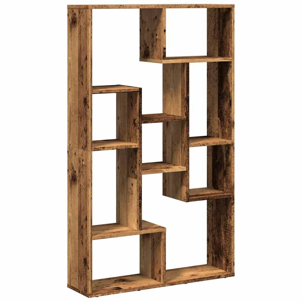 Libreria effetto legno anticato, 72 x 20 x 120,5 cm