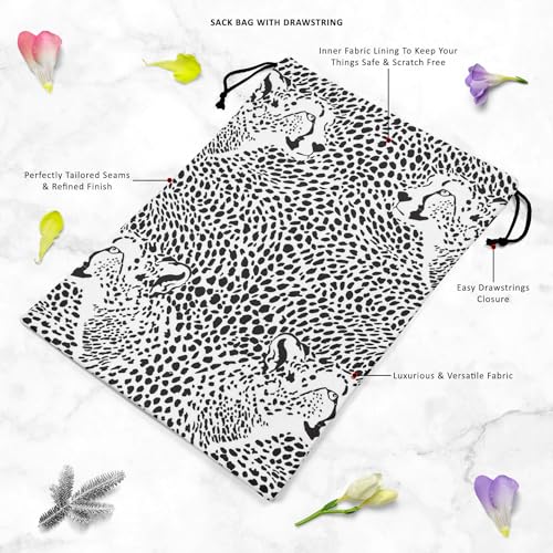 Image of ArtzFolio Cheetah | Reusable Sack Bag | Bag for Gym, Storage, Vegetable & Travel