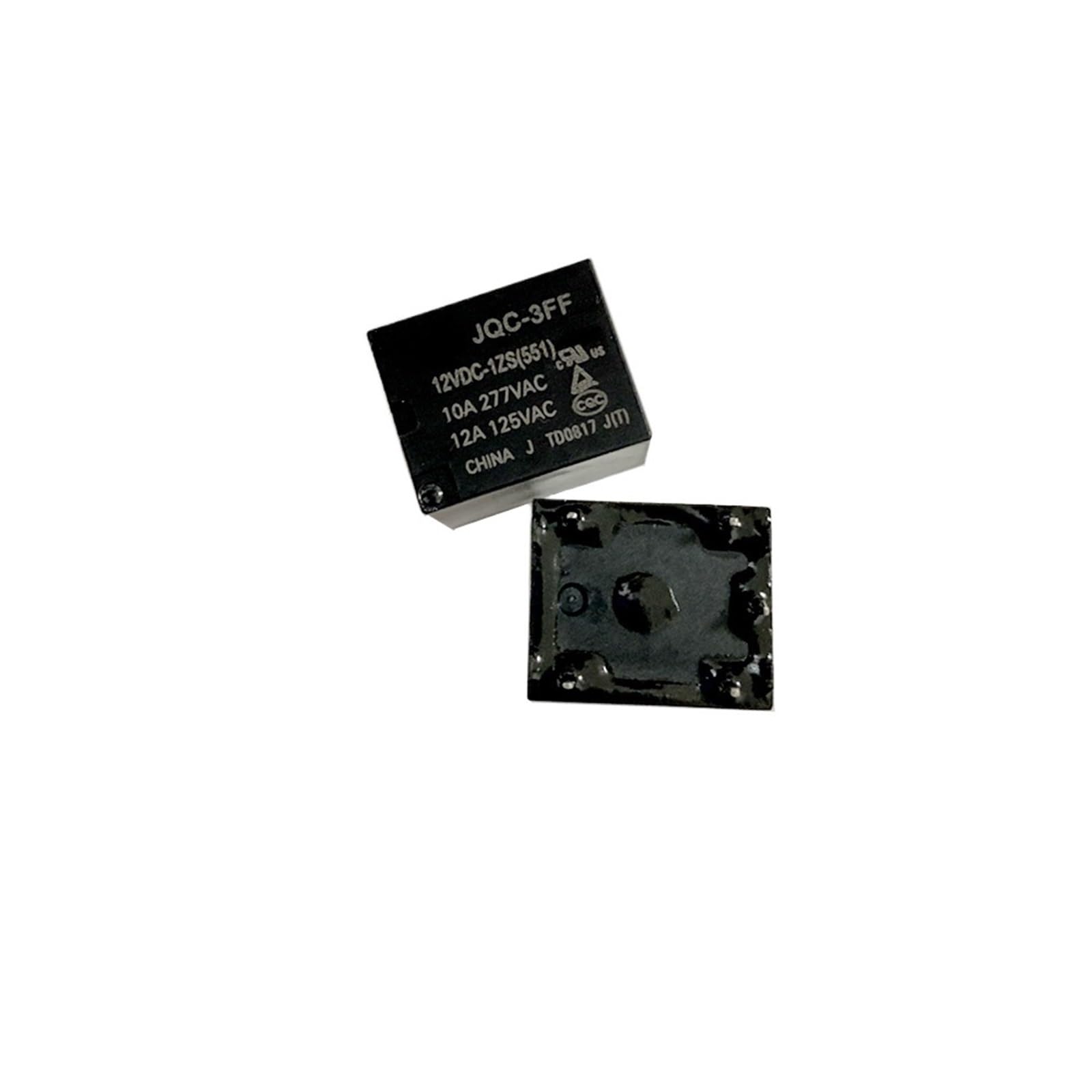 Relais HF3FF-JQC-3FF-12VDC-1ZS pour circuit imprimé 5 broches 10A - 3