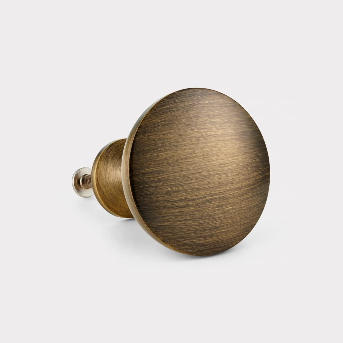 Pushka Home Ltd Antique Gold Pushka Home Modern Contemporary Solid Brass Cupboard Dome Door Knobs (Antique Gold)