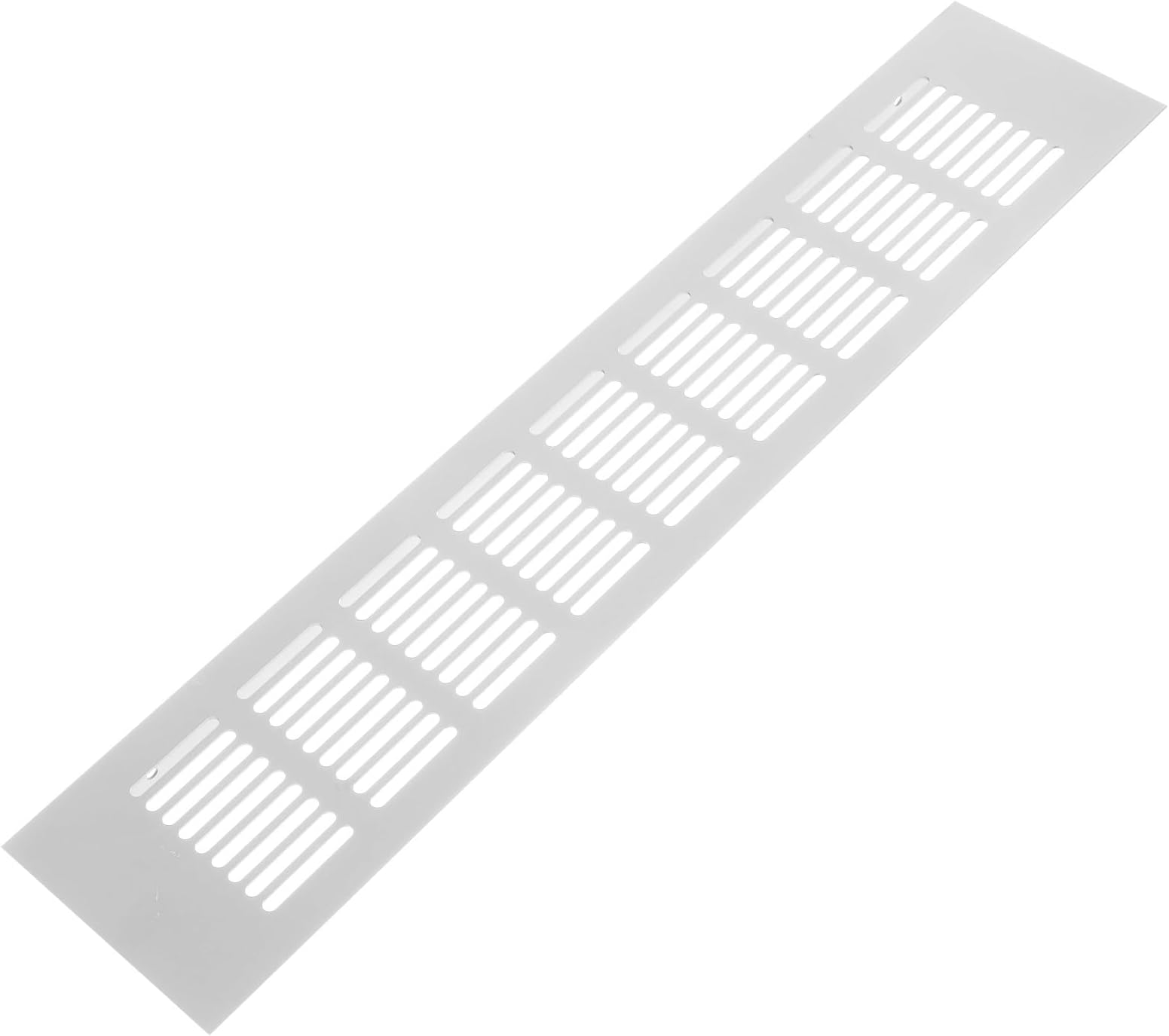Cabinet Ventilation Grille Mesh Air Vent Cover 80x400mm Silver Aluminum Alloy for Shoe Cabinet Wardrobe Furniture Exhaust Ventilation