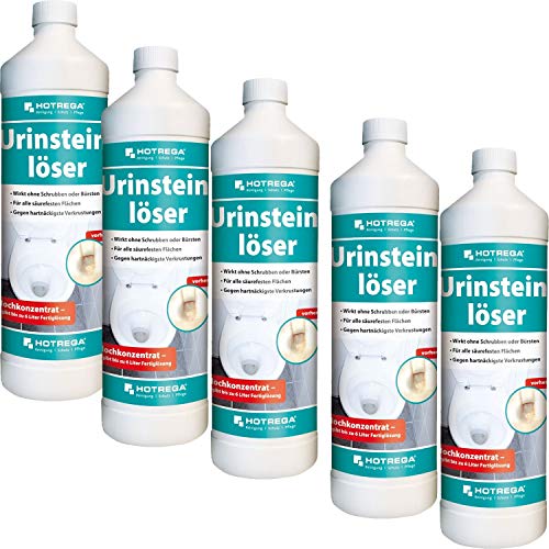 Preisvergleich Produktbild 5 x HOTREGA Urinsteinlöser 1000ml Flasche
