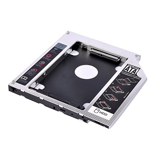 Universal 9.5mm SATA to SATA 2nd SSD HDD Hard Drive Caddy Case Adapter Tray Enclosure for Laptop CD/DVD-ROM Optical Bay - Thumbnail 2