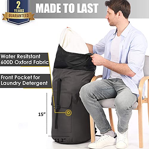 Laundry Backpack Bag, 115L Extra Large Laundry Bag With Straps, Heavy Duty Laundry Bag Backpack, Portable Backpack Laundry Bag For College Dorm, Apartment, Laundromat, College Laundry Bag For Students #TOP1