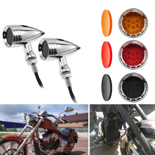 Clignotant moto bullet haut de gamme avec lentille renforcée