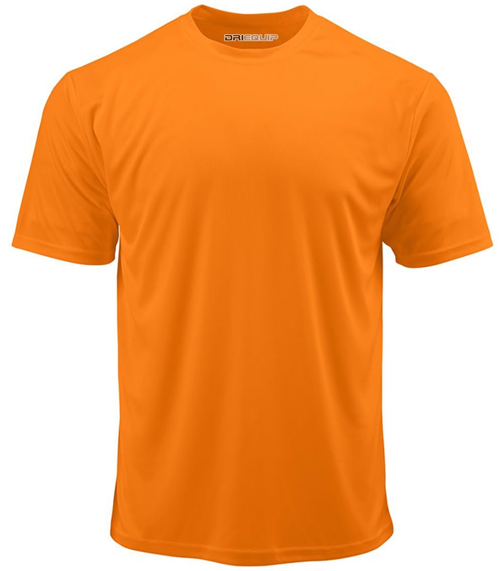 DRIEQUIP Men's Big & Tall Short Sleeve Moisture Wicking Athletic T-Shirts XS-6XL and Tall Sizes — view 35