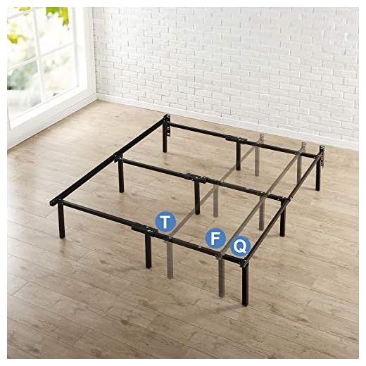 Zinus Michelle 12 Inch Compack Bed Frame, for Box Spring and Mattress Sets, Extra High so Bed Risers not needed, Fits Twin to Queen