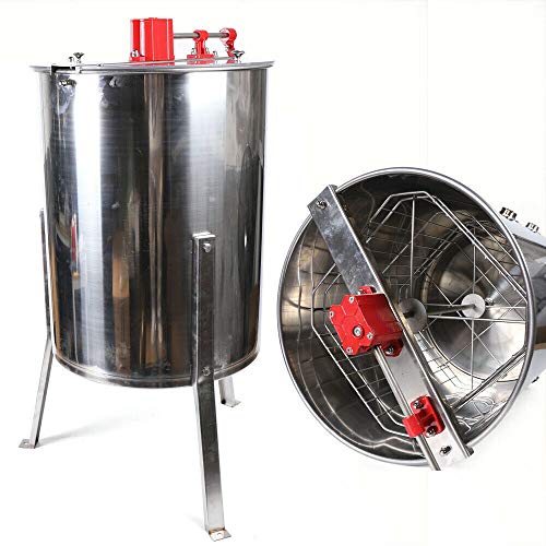 elektrische Honigschleuder Professional Miel Manuel 4 Cadres en Acier Inoxydable Apiculture – Bild 4