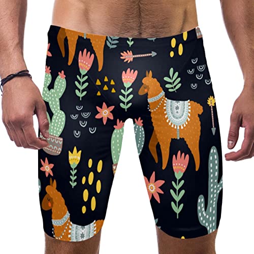 Jammers de natación para hombre bañador largo de entrenamiento multicolor talla L