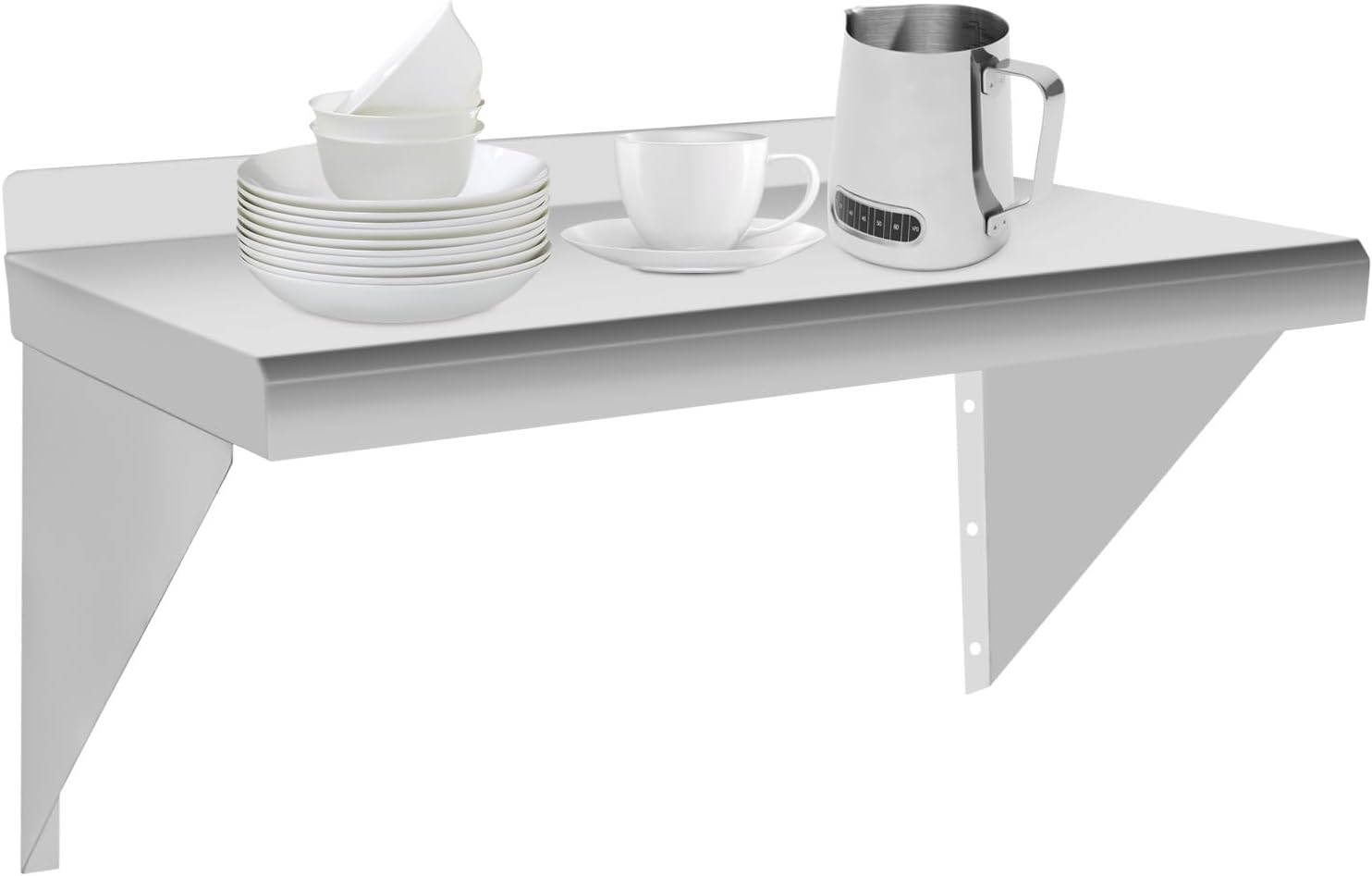 Stainless Steel Shelf 12x24x14.8 inch Stainless Steel Storage Rack with a Thickness of 0.5- Modern and Minimalist Design Easy to Assemble