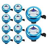 KICHOUSE 10 Stück Pack Laute Kinderfahrradklingeln aus Aluminiumlegierung Niedliche Lenkerklingeln für Jungen und Mädchen Robustes Fahrradzubehör für Kinderfahrräder und Roller