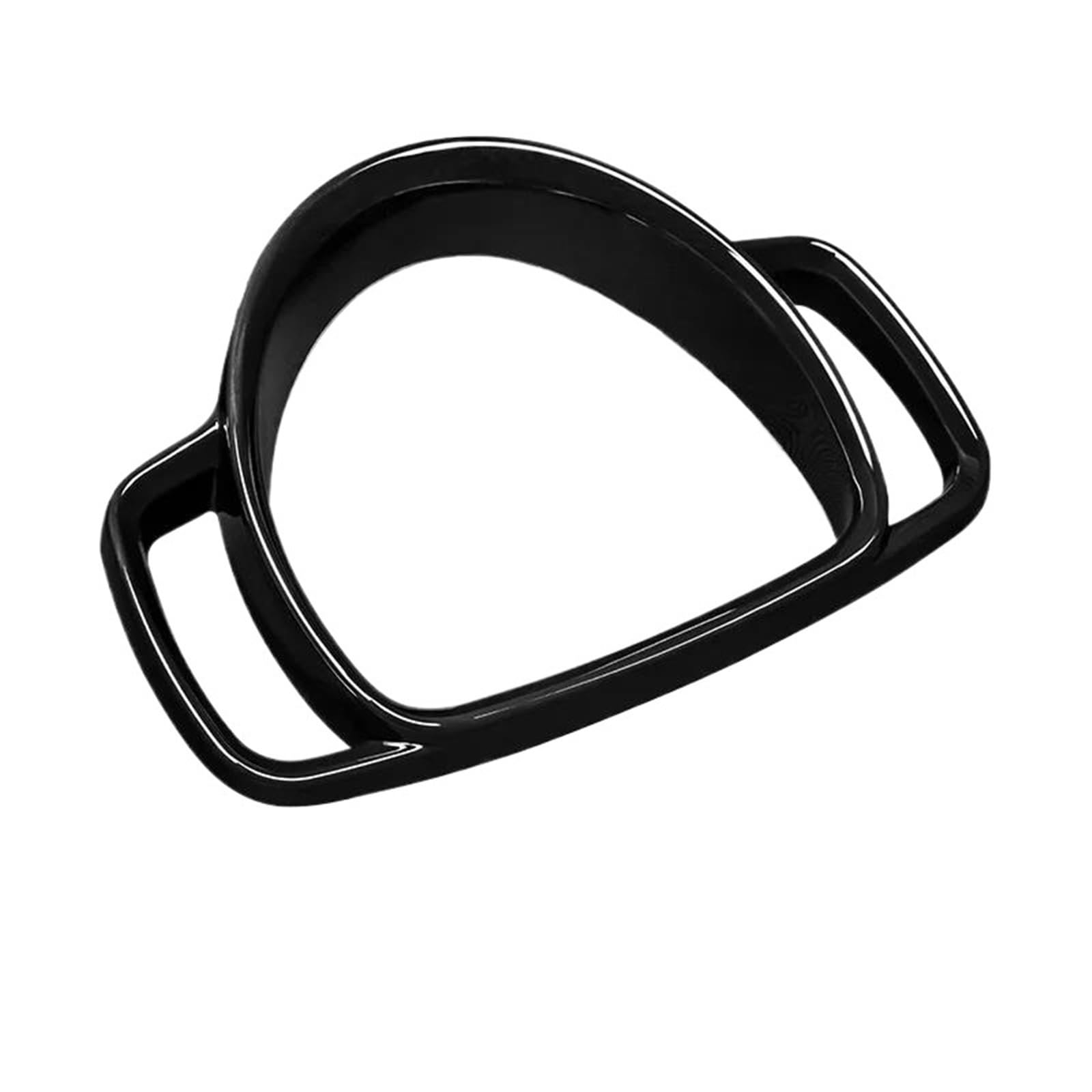 Car interior sticker accessories For Smart 451 For Fortwo Dashboard Interior Instrument Panel Frame Cover Car Decor Sticker Auto Speedometer Trim(Black)