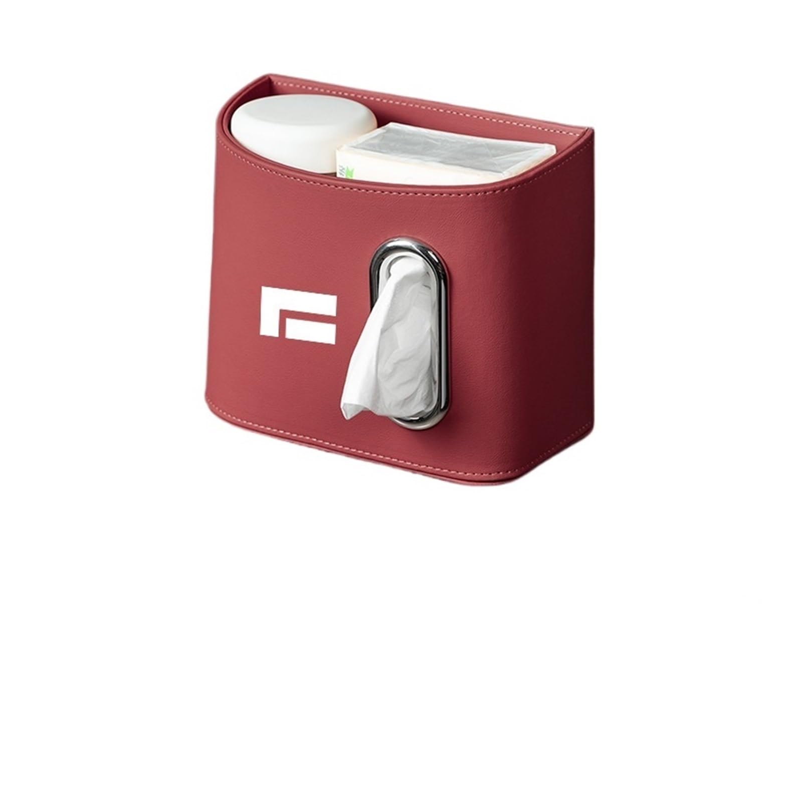 1PCS Rox Car Tissue Box Trash Can Hanging Paper Storage Automobile Supplies(B 2PCS)