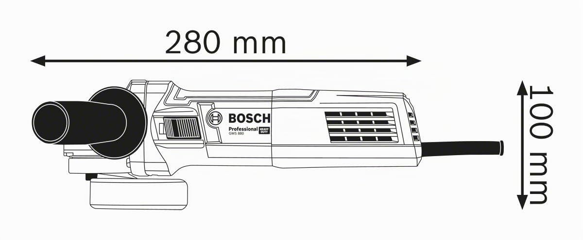 Bosch Professional GWS 22-230 J + GWS 880 - Set amoladoras angulares (Ø 230 mm + Ø 115 mm, en maletín), Azul
