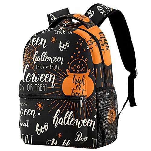 Sac à dos de voyage ergonomique avec porte-gourde araignée Halloween