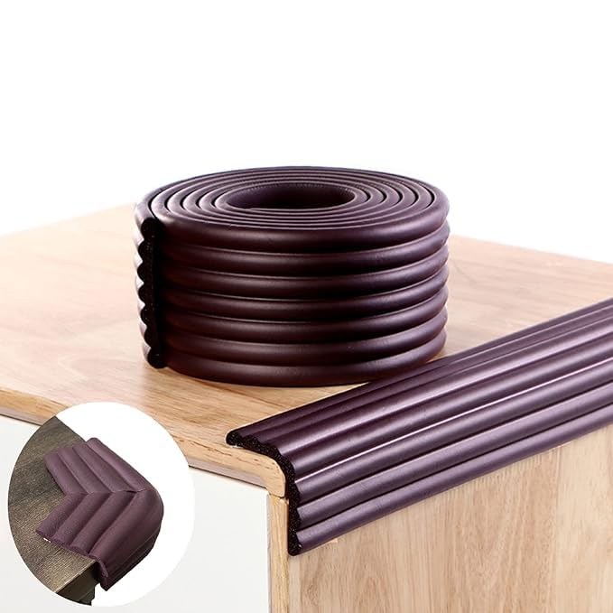 2M Baby Edge Corner Guards Safety Bumpers Edge Guard Soft Furniture Table Corner Protection Bumper Safe Protector Foam Baby Safety Bumper Guard Childproofing Strips for Baby Kids Child Toddler-image-14