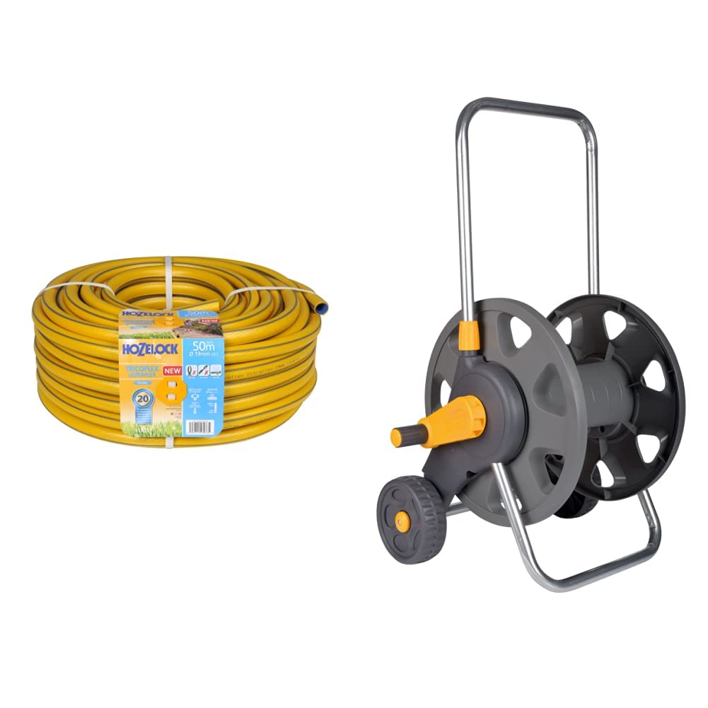Tuyau 19mm Tricoflex Ultraflex anti-vrille avec son dévidoir chariot