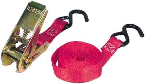 Miniatura 1 de Keeper Trinquete de alta tensión de 1" X 10' con ganchos en S, paquete de 2 - 300 libras. Límite de carga de trabajo