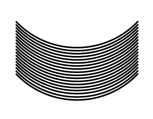 エムディーエフ リムストライプ ソリッドタイプ ブラック 4mm幅 17インチ RIM-4M-BK-17N