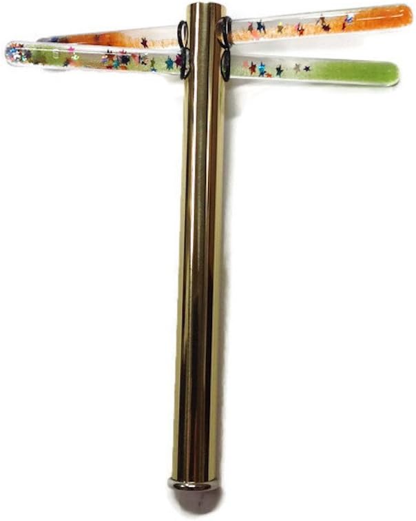 On Reflection Dragonfly Green & Orange Kaleidoscope