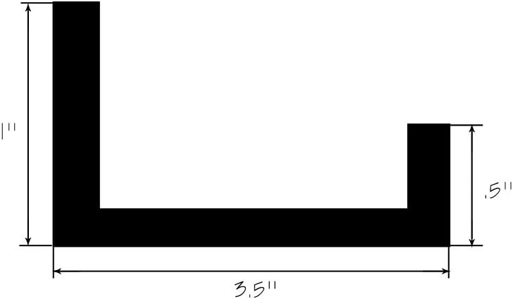 3'/36" Black Over-the-Range Shelf/Display/Ledge/Rack (3.5" deep)