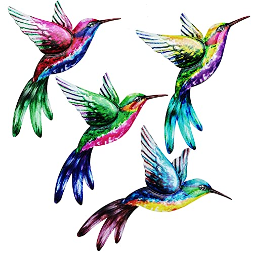 Fgyzyp 211207DJ01-2-9234-1731336522 Metal Hummingbird Wall Art Decor, Hanging Metal Birds Outdoor Decoration, Indoor Iron Sculpture For Bedroom Living Room Garden Yard Patio Porch Gift Deck Fence Terraces thumb #8