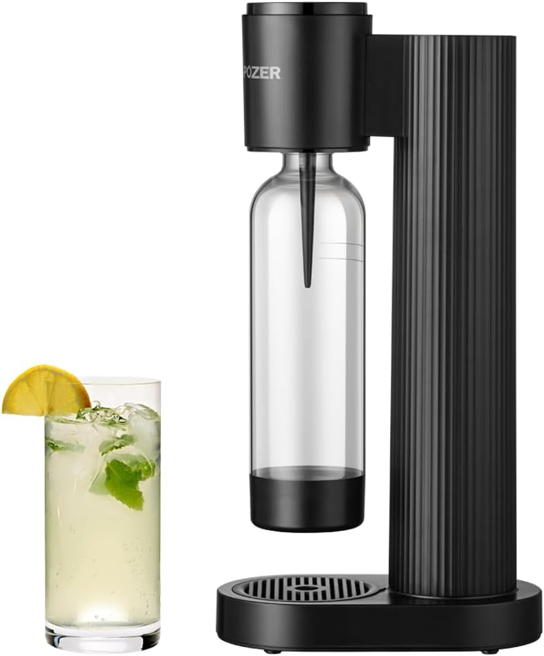 GreatWhip Soda Maker Black Sparkling Water Machine for Carbonating with