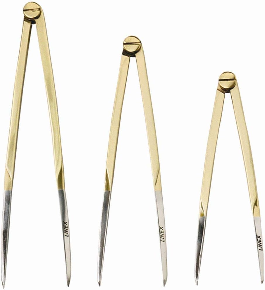 Linex 100412073 Straight Marine Compass 82001 152 mm Brass Top Section Steel Leg