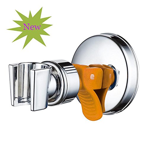 CrazyDeal Adjustable Attachable Rotatable Chromed Shower Head Holder