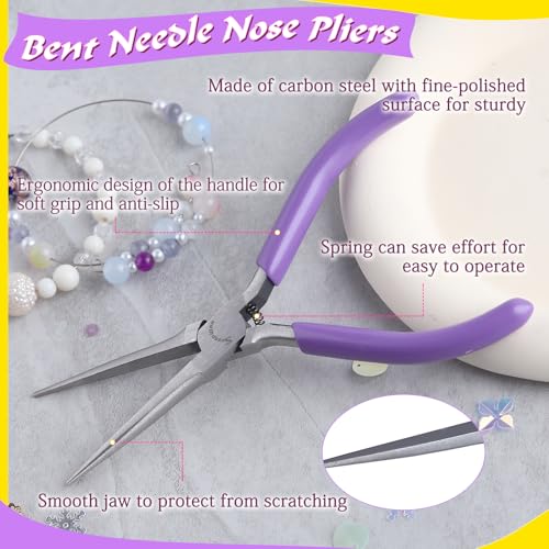 Image of SPEEDWOX Mini Needle Nose Pliers With Smooth Jaw 5 inch Precision Wire Looping Pliers For Jewelry Making And Small Object Gripping