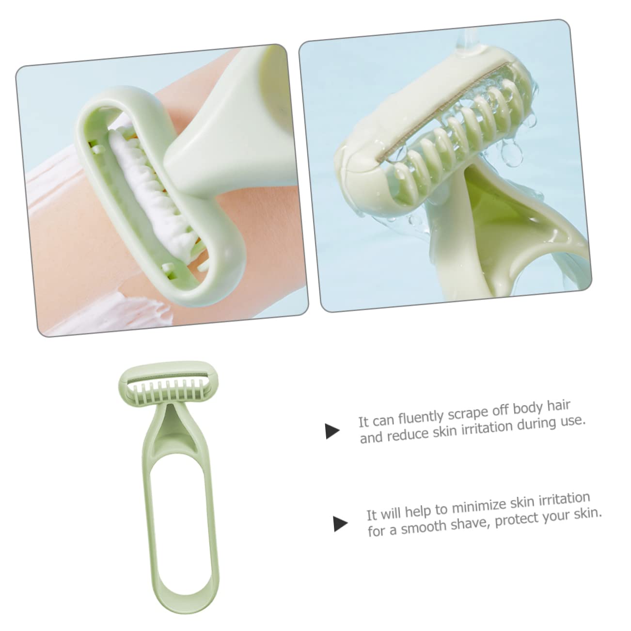 WOFASHPURET Hair Remover Tool for Women Armpit Hair Trimmer Body Hair Trimmer Lightweight Material for Smooth Shave for Underarms Legs and Arms Matcha