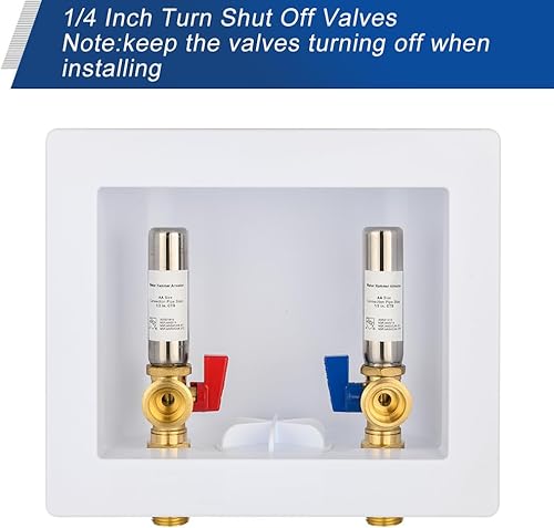 Miniatura 5 de EFIELD Caja de salida universal para lavadora (lavandería) con drenaje central, conexión MIP de sudor de 12 pulgada con pararrayos de martillo de
