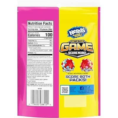NERDS Gummy Clusters Candy, Cherry Lemonade, Crunchy and Gummy, 8 oz