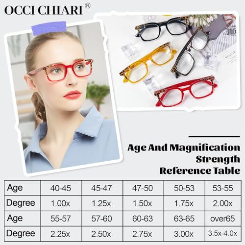 Image of OCCI CHIARI Stylish Reading Glasses Women's Readers Comfort Eyeglasses