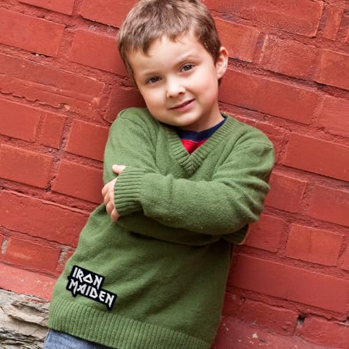 5 StückThrash Metal Patches,Rock Band Aufbügler Bügelflicken,Patches zum Aufbügeln,Bestickte Aufnäher Bügel Patch Band Patch für Kleidung, Jeans, T-Shirt, Textilien, Taschen, Bügelflicken