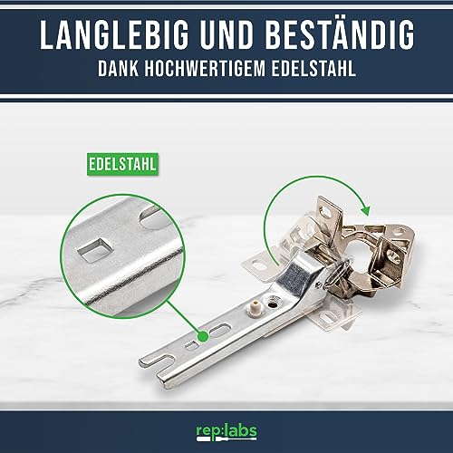 Türscharnier Set Kühlschrank kompatibel/Ersatz für 268698/00268698 Scharniere für Kühlschrank & Gefrierschrank von Bosch, Siemens, Constructa, Neff, Balay