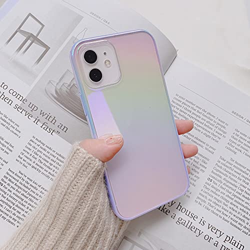 Coque de luxe pour iPhone 13 Pro rigide transparente et brillante avec contours carrés laser