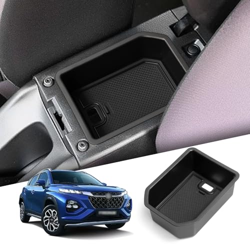 LUCKEASY スズキ 新型 フロンクス センターコンソールボックス FRONX 専用 コンソールトレイ 収納ボックス フロンクス WDB3S/WEB3S型 2024年10月〜現行 アームレストボックス 収納トレイ ノンスリップ マット 収納スペース保護