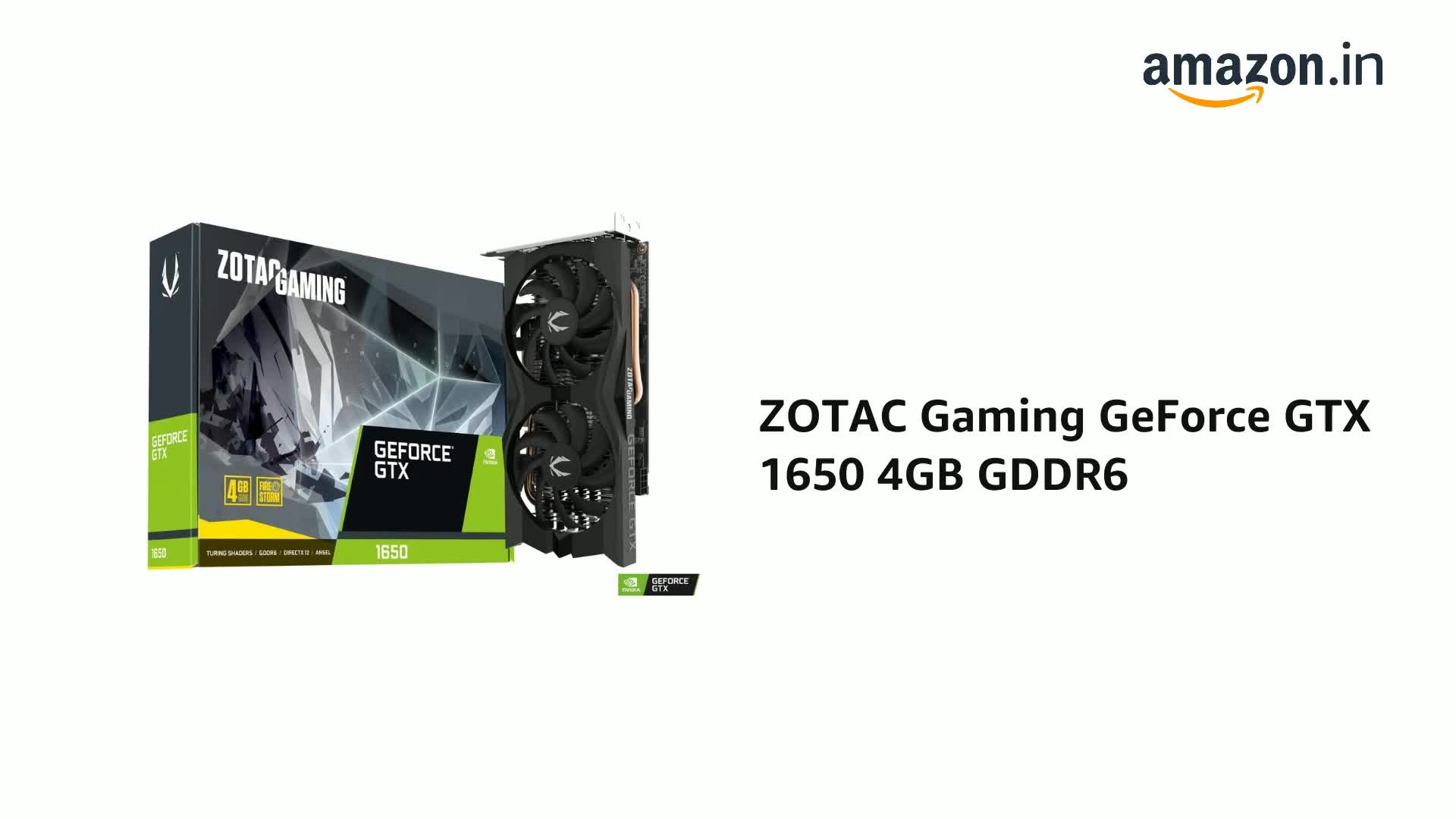 Amazon.in: Buy ZOTAC Gaming Geforce GTX 1650 4Gb Gddr6