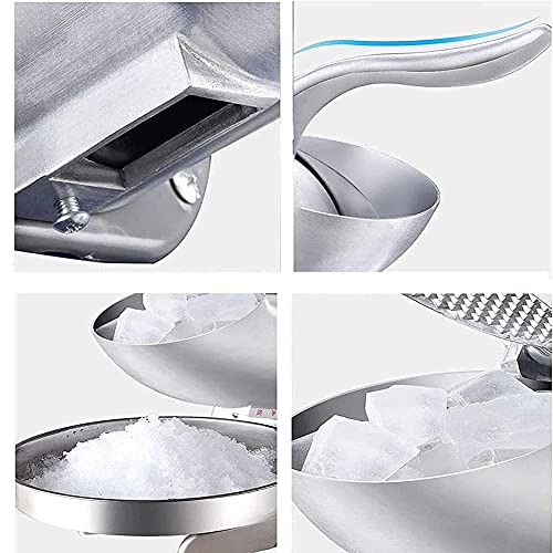 JJINPIXIU Eisrasierer und Schneekegelmaschine, 380W Edelstahl Premium tragbarer Eisbrecher und rasierte Eismaschine für… – Bild 4